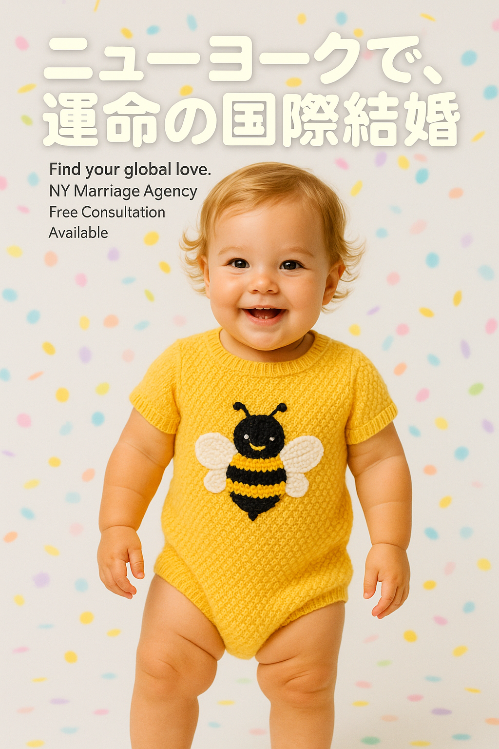 笑顔のハーフ赤ちゃん half mixed smiling babies