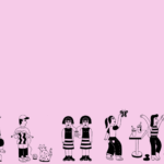 A few peole doing on thier own hobbies, not a picture it is a illustration