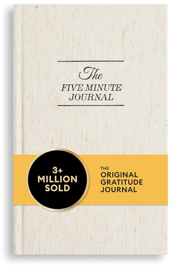 A bookcover of five minute jounal appreciation